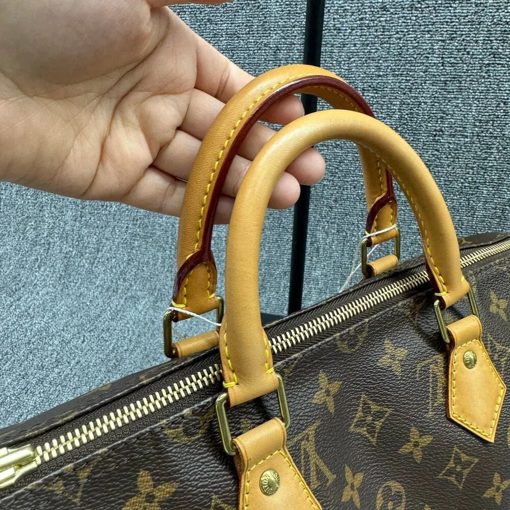 Louis Vuitton Speedy 35 Brown Monogram Canvas Tote 699-062425